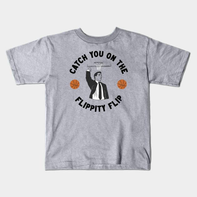 Catch You On The Flippity Flip Kids T-Shirt by Zachterrelldraws